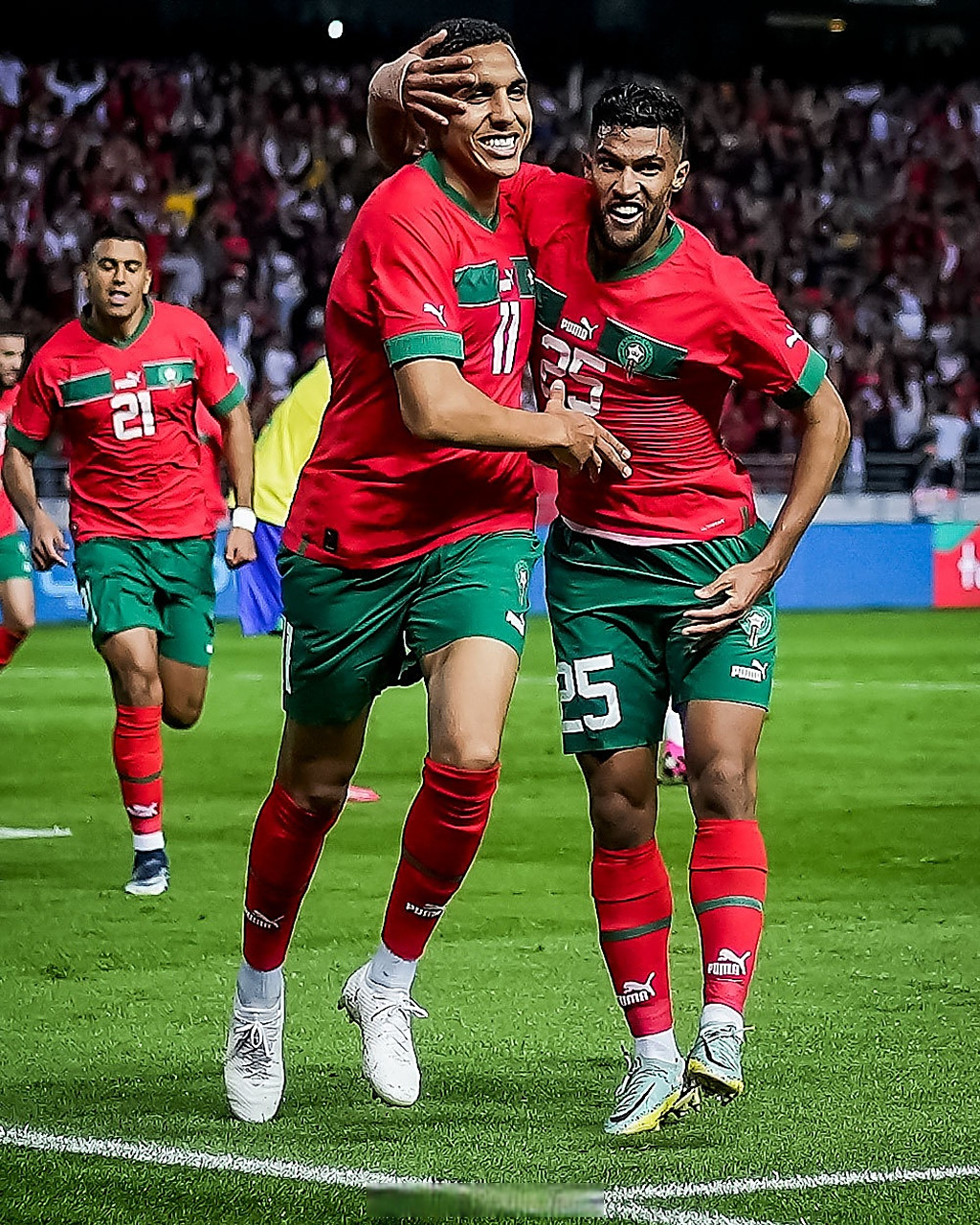 摩洛哥队技高一筹,晋级半决赛 摩洛哥队技高一筹,晋级半决赛